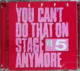 Zappa Frank You Can't Do That On Stage Anymore Vol. 5