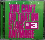 Zappa Frank You Can't Do That On Stage Anymore Vol. 3