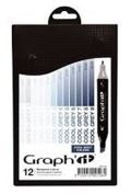 Graph'it Graphit Set alkoholovch popisova, 12ks  Cool Grey