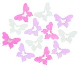 Anděl Přerov Dřevění motýli 4cm - růžovofialový mix 12ks