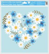 Andl Perov Okenn flie s glitry kytky 33x30cm