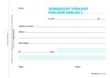 OPTYS Vdajov doklad jednoduch, A6, 100 list