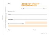 OPTYS Vdajov doklad jednoduch, A6, 100 list, NCR