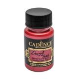 Cadence Cadence metalick barva na textil 50 ml - erven