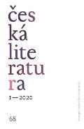 stav pro eskou literaturu AV esk literatura 1/2020