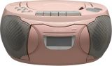 Denver CD přehrávač - Denver TCP-39 Pink Boombox s rádiem/CD/kazetovým přehrávačem (barva růžová)