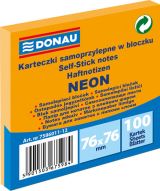 Office Samolepic bloek 76 x 76 mm - neonov oranov 100 list