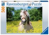 Ravensburger Puzzle Plavý kůň 500 dílků