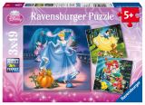 Ravensburger Puzzle Disney Snhurka, Popelka a Mosk panna/3x49 dlk