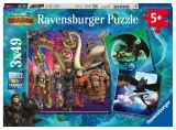 Ravensburger Puzzle Jak vycvičit draka 3/3x49 dílků