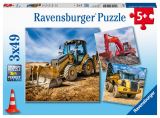 Ravensburger Puzzle Bagr pi prci/3x49 dlk