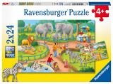 Ravensburger Puzzle Den v zoo/2x24 dílků