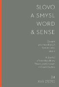 Univerzita Karlova, Filozofick fakulta Slovo a smysl 34/ Word & Sense 34