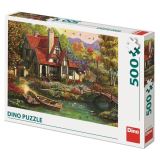 Dino Puzzle Chata u jezera 500 dlk