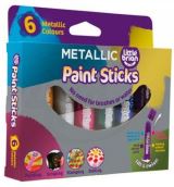 EPEE Little Brian Paint Sticks - Metalické barvy 6 ks
