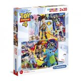 CLEMENTONI Clementoni Puzzle Supercolor Toy Story 4 / 2 x 20 dlk