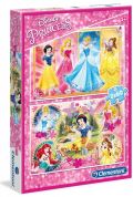 CLEMENTONI Clementoni Puzzle Supercolor Princezny / 2 x 60 dlk