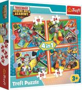 TREFL Puzzle: Transformers: Akademie 4v1 (12,15,20,24 dlk)