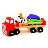 Wooden Toys Devn nkladn auto se zvtky - Safari