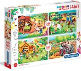 CLEMENTONI Puzzle Farma/2x20 + 2x60 dlk