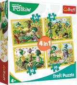 TREFL Puzzle: Treflíci: Společné chvíle 4v1 (35,48,54,70 dílků)