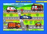 Bonaparte Puzzle deskové Moje první auta s říkankami / 24 dílků