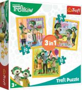 TREFL Puzzle: Treflci: Bt spolu je fajn 3v1 (20,36,50 dlk)