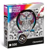 CLEMENTONI Puzzle 3D Colour Therapy Sova/500 dlk