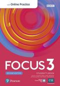 Kay Sue Focus 3 Students Book with Standard Pearson Practice English App (2nd)