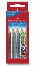 Faber-Castell Faber - Castell Pastelky trojhrann Jumbo Grip - Metallic 5 ks