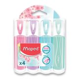 Maped Maped - Zvrazova Fluo Peps Pastel 4 ks