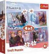 TREFL Puzzle Ledov krlovstv 2: Cesta do neznma 4v1 (35,48,54,70 dlk)