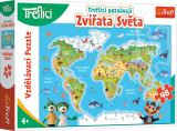 TREFL Puzzle Treflci poznvaj zvtka svta 48 dlk