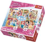 TREFL Puzzle: Disney princezny: Vesel krsky 4v1 (35,48,54,70 dlk)