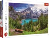 TREFL Puzzle: Jezero Oeschinen, Alpy 1500 dlk