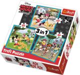 TREFL Puzzle: Mickey Mouse a ptel 3v1 (20,36,50 dlk)