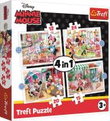 TREFL Puzzle: Minnie s pteli 4v1 (12,15,20,24 dlk)