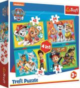 TREFL Puzzle: Tlapkov patrola: astn tm 4v1 (12,15,20,24 dlk)