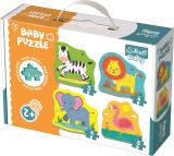 TREFL Baby Puzzle: Zvata na safari 4v1 (3,4,5,6 dlk)