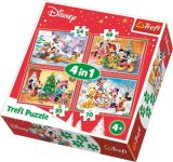 TREFL Puzzle: Vnoce u Mickey Mouse 4v1 (35,48,54,70 dlk)