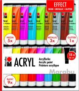 Marabu Marabu akrylov barva EFFECT 18 x 36 ml