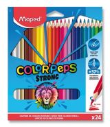 Maped Maped - Bezdev pastelky ColorPeps Strong 24 ks