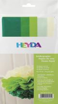 HEYDA HEYDA Sada hedvbnch papr 50 x 70 cm - zelenolut mix