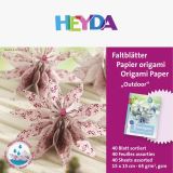 HEYDA HEYDA Papry na origami vododoln 15 x 15 cm - erven