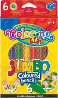 Colorino Colorino Pastelky kulat Jumbo s oezvtkem 6 barev