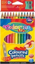 Colorino Colorino Pastelky trojhrann s oezvtkem 12 barev