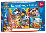 Ravensburger Ravensburger Puzzle Tlapkov patrola - Hrtky v list 3 x 49 dlk