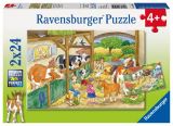 Ravensburger Ravensburger Puzzle - Den na farm 2 x 24 dlk