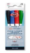 KOH-I-NOOR HARDTMUTH Koh-i-noor popisova jemn fine liner 7001 0,3mm/ 4ks