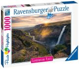 Ravensburger Ravensburger Puzzle Skandinvie - Vodopd Haifoss, Island 1000 dlk